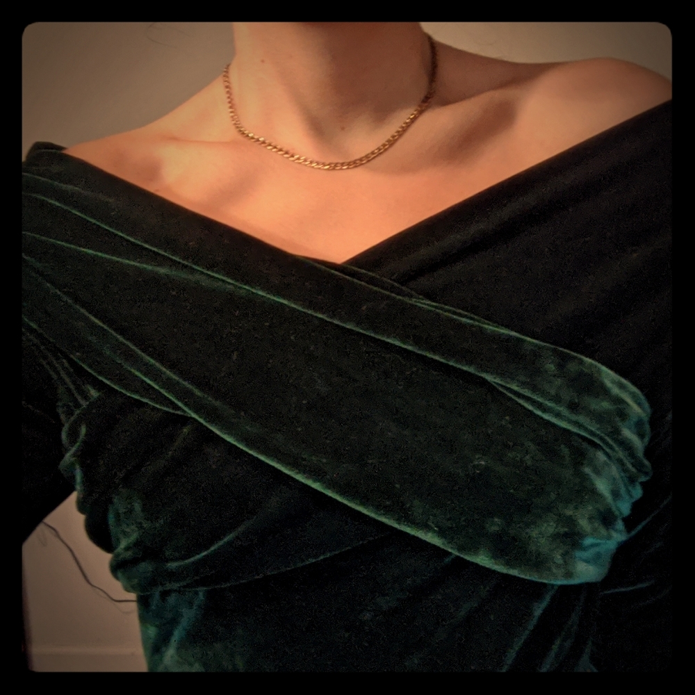 SOFTEST vintage velvet bodysuit Victoria's Secret